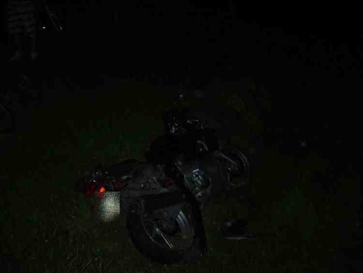 Wypadek motocykla obwodnica Żory