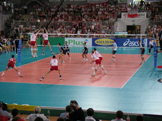 Mecz Polska - Argentyna w Bydgoszczy w lidze mistrzów 2005