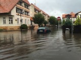 Ulewa sparaliżowała centrum Ustki - FOTO, WIDEO