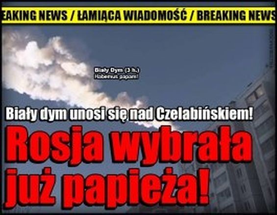 Memy o deszczu meteorytów w Rosji [ZDJĘCIA]