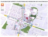 Katowice: Sylwester 2015 z Polsatem pod Spodkiem - organizacja ruchu