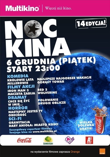 Multikino w Lublinie zaprasza na Noc Kina