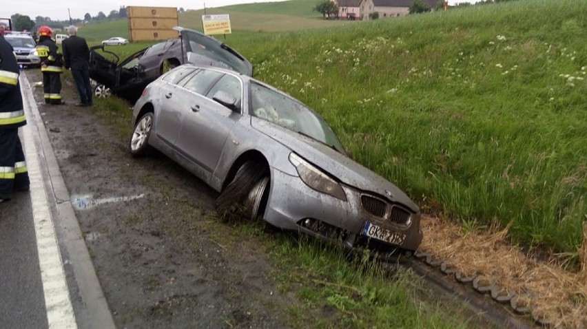 12 czerwca doszło do wypadku między Lniskami a Leźnem. Jedna...