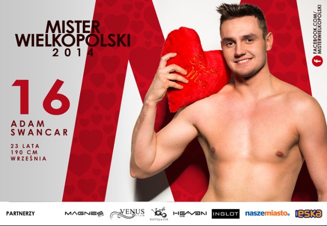 Mister Wielkopolski 2014 - Adam Swancar z Wrześni.