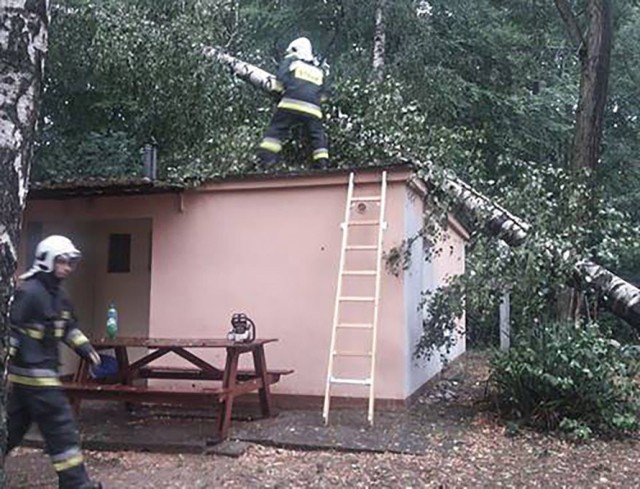 W środę, 8 sierpnia, strażacy OSP Kargowa wyjeżdżali usuwać skutki burzy, która przeszła w okolicy Kargowej.