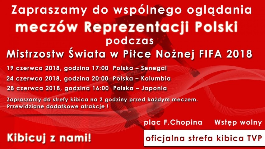 Mecze Polaków na placu Chopina. Puławy zorganizują strefę kibica