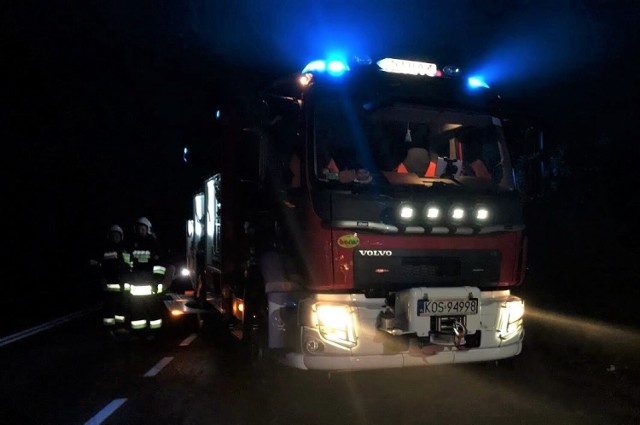 W akcji gaśniczej budynku mieszkalnego w Brzeszczach brało udział 11 zastępów straży pożarnej