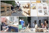 Akcja Gwoździarnia we Włocławku. Włocławianie budują meble z palet, tworzą ogródki podwórkowe [zdjęcia]