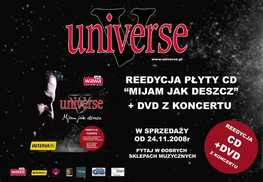 Reedycja płyty "Mijam jak deszcz" Universe