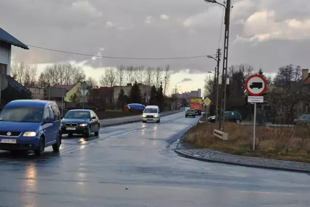 Jeden ze znaków pojawił się na skrzyżowaniu ulic Nowej i Rakoniewickiej