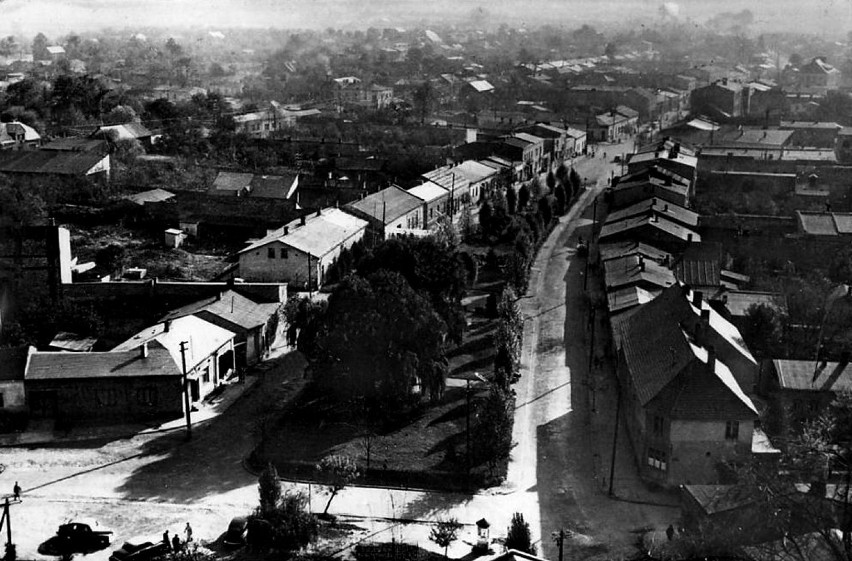 Lata 1960-1970 , Widok z wieży kościelnej na ulicę 3 Maja