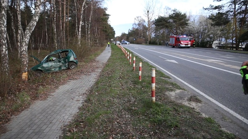 Wypadek między Władysławowem a Chałupami 10.04.2016