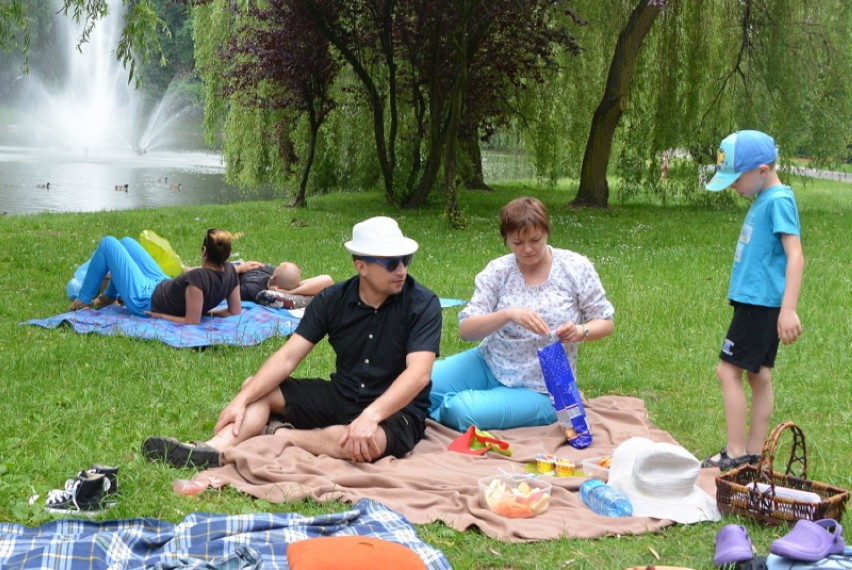Śniadanie na trawie w parku nad Silnicą w Kielcach (WIDEO, zdjęcia)
