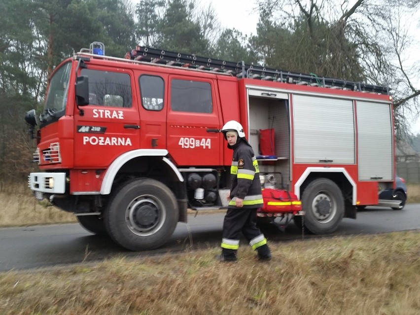 Wypadek na drodze Wilkowiecko - Danków w powiecie kłobuckim