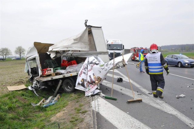 Poważny wypadek na krajowej "piątce" koło Śmigla