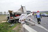 Poważny wypadek na krajowej "piątce" koło Śmigla ZDJĘCIA