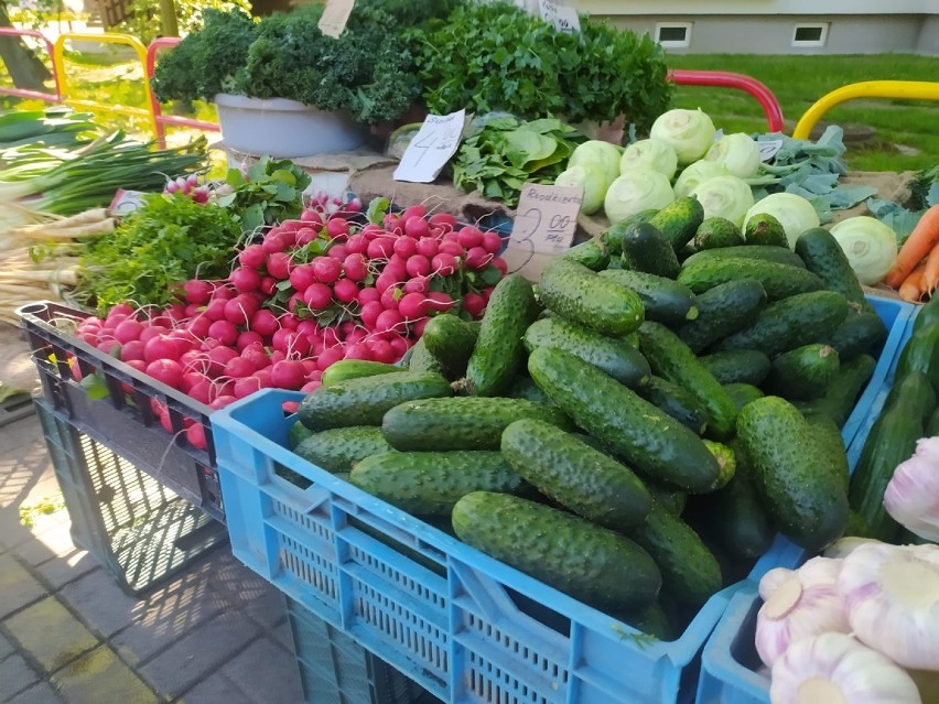 Ceny warzyw i owoców na głogowskim Zielonym Rynku. Kilogram truskawek kosztuje 24 zł, fasoli masłowej aż 35 zł, a młodej cebuli 10 zł!