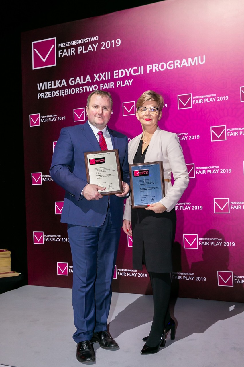 Prezesi Andrzej Walczak (MPEC) i Sylwia Wojciechowska...