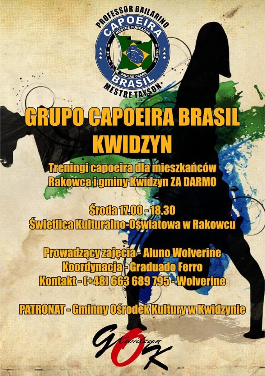 Capoeira w Rakowcu. Rusza sekcja capoeiry brazylijskiej!