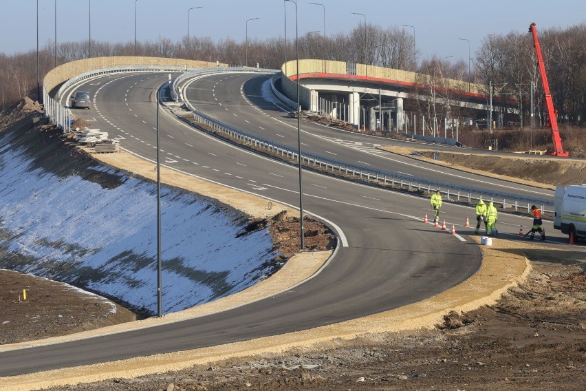 Droga Racibórz - Pszczyna. Zdjęcia zostały zrobione w grudniu 2019 roku