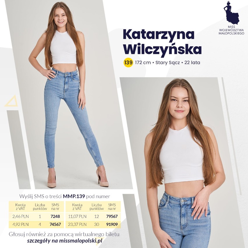 Kandydatki na Miss Małopolski z Nowego Sącza Limanowej i...