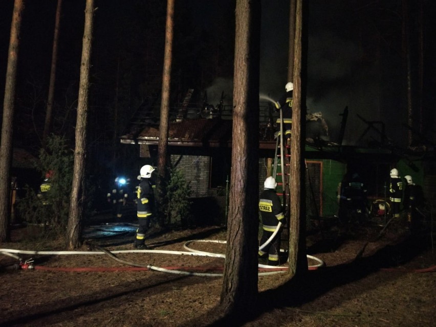 Zelwa. Dziesięć zastępów gasiło pożar domu. Pięcioosobowa rodzina została bez dachu nad głową [ZDJECIA]