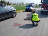 Wypadek na ul. Sanickiej w Radomsku. Potrącony rowerzysta [ZDJĘCIA]