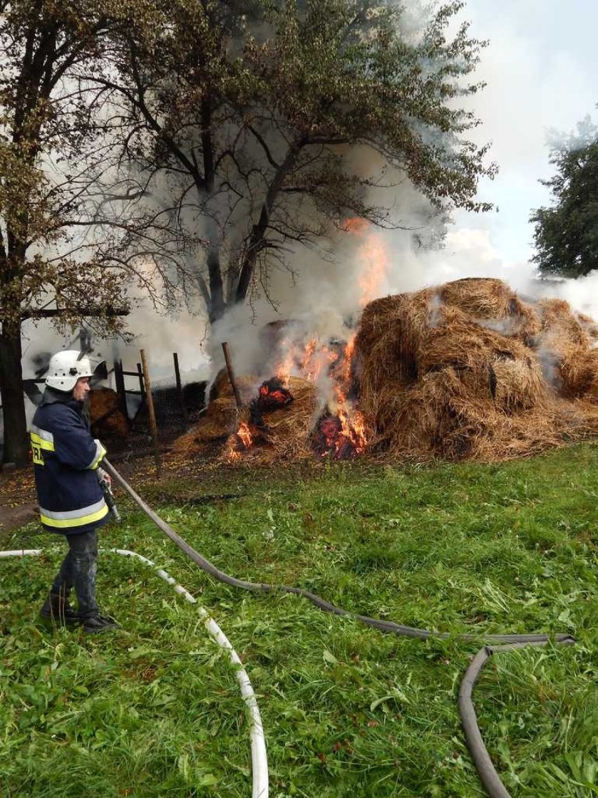 Pożar w Bieścu. Spaliła się stodoła z wyposażeniem