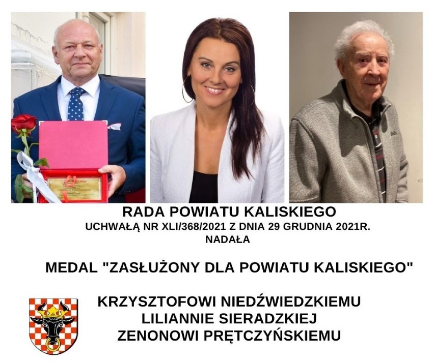 Nadano Medale „Zasłużony dla Powiatu Kaliskiego”. Kogo wyróżniła Rada Powiatu Kaliskiego? 