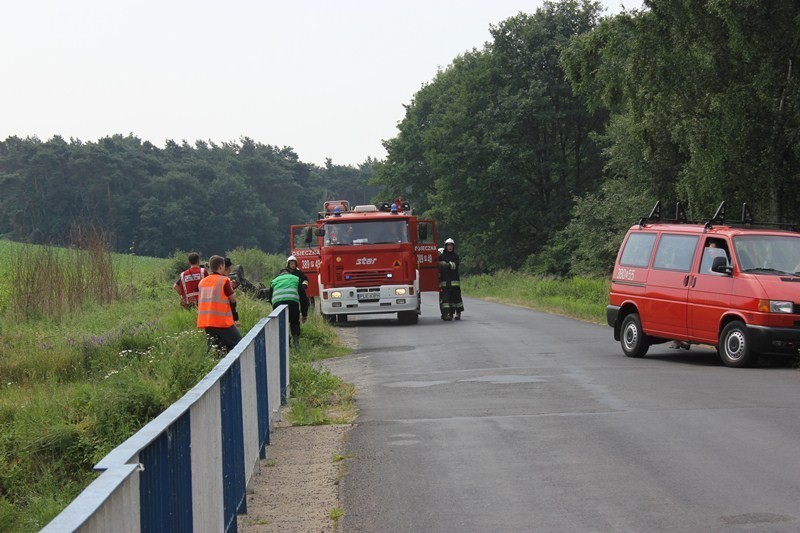 Ćwiczenia strażackie odbyły się na odcinku drogi powiatowej...