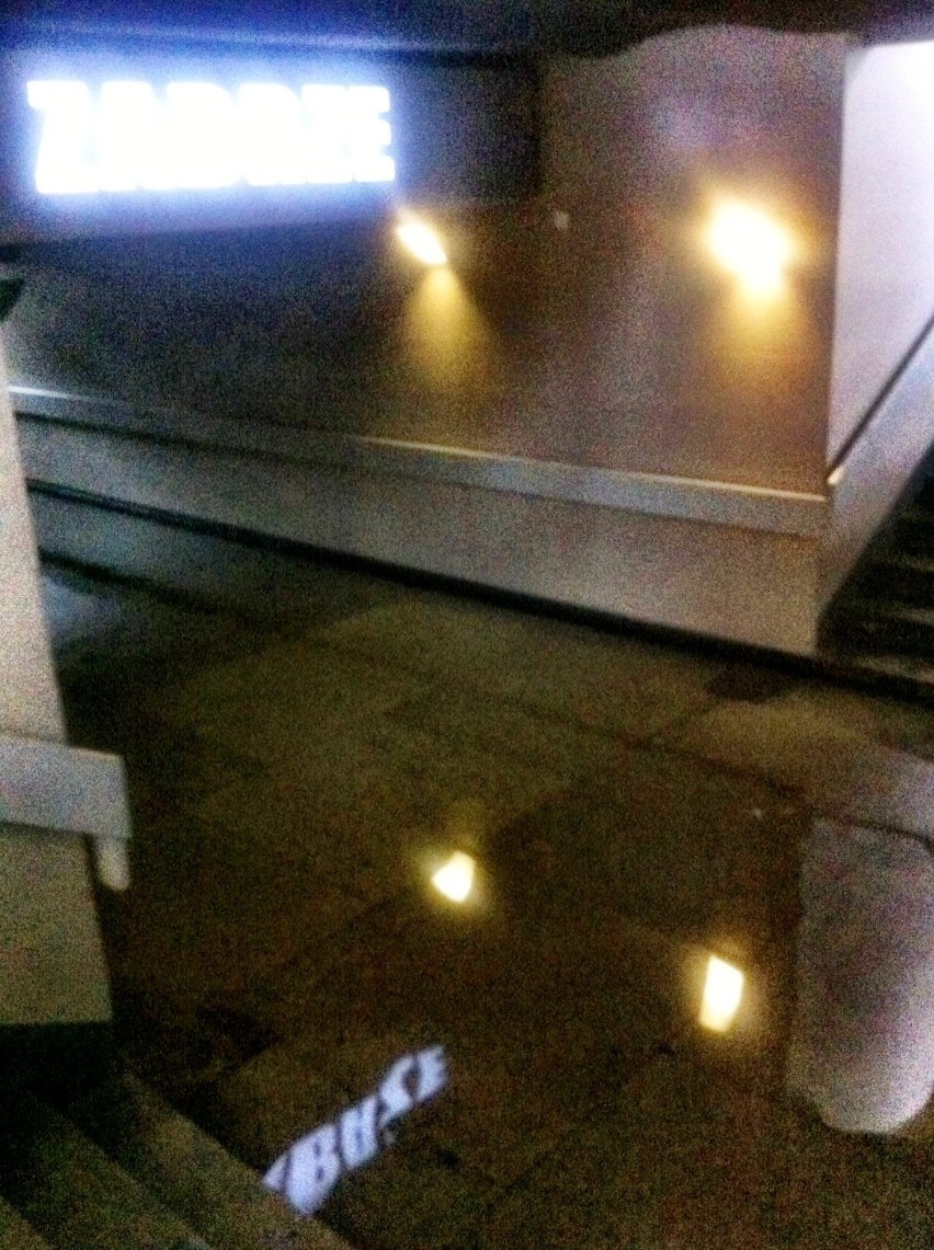 Powódź w Zabrzu 2013: Dworzec PKP zalany