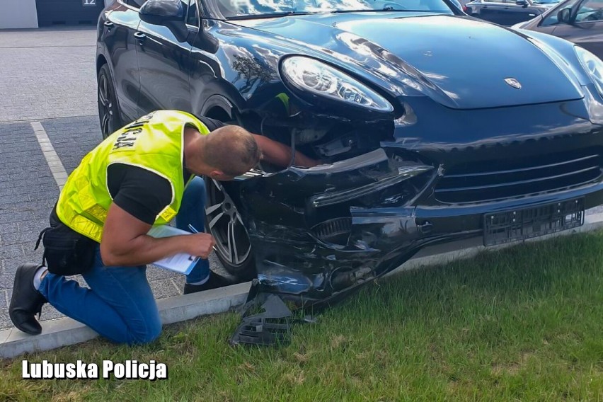 Pościg za skradzionym porsche w okolicach Sławy