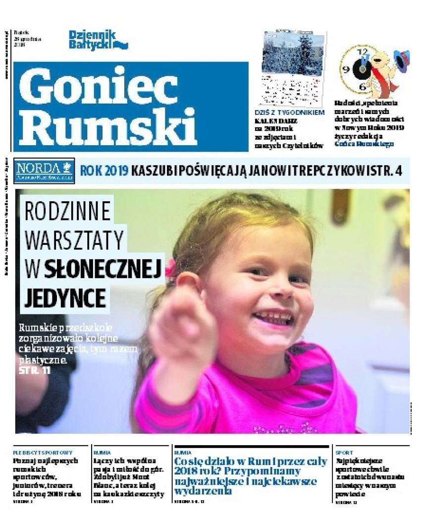 Co jest w dzisiejszym wydaniu "Gońca Rumskiego"?