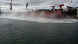 Wodowanie boczne trawlera budowanego w stoczni Remontowa Shipbuilding 27.03.2018  [zdjęcia, wideo]