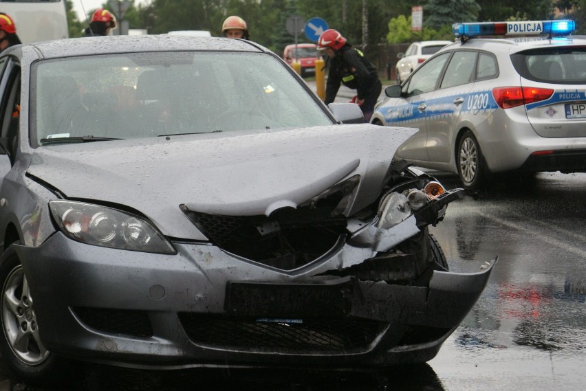 Wypadek na Godebskiego w Kaliszu