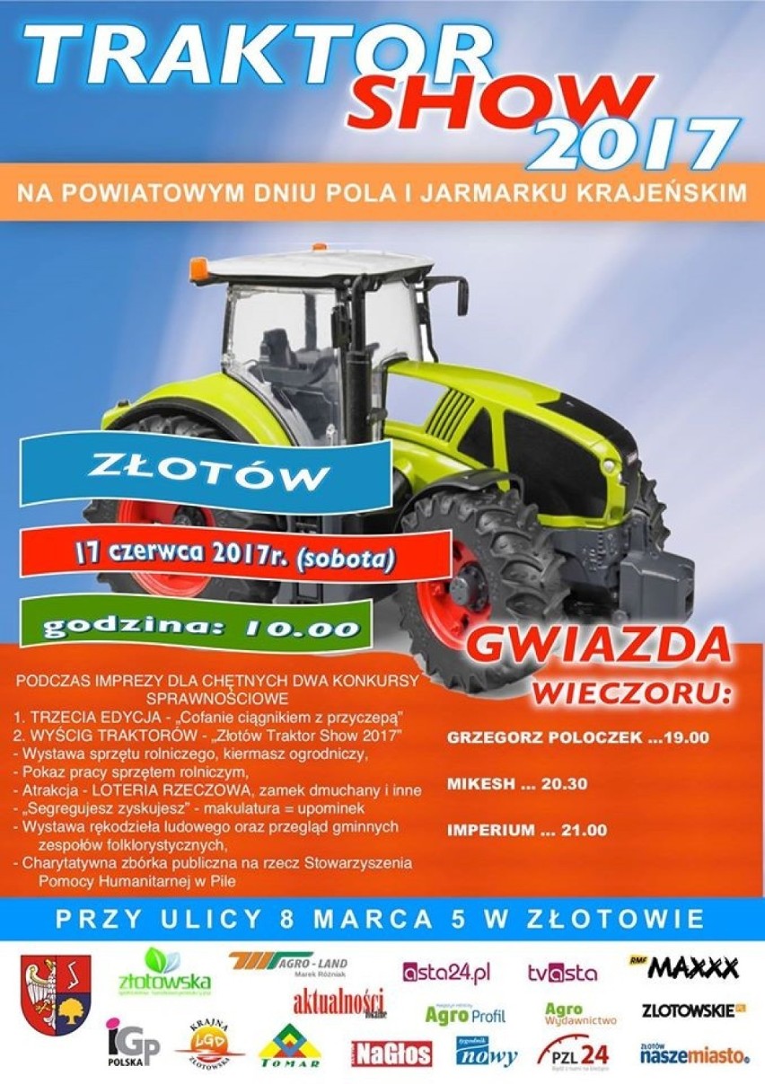 Traktor Show na Powiatowym Dniu Pola i Jarmarku Krajeńskim