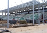 Budowa stadionu Radomiaka Radom. Dach nad trybuną północną już na ukończeniu. Zobacz najnowszy postęp prac 