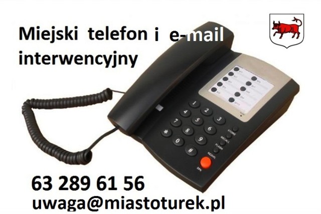 Urząd Miejski w Turku: Interwencje na telefon i e-mail