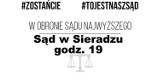 Pikieta „Bądźmy z sędziami” we wtorek 3 lipca w Sieradzu. To element ogólnopolskiej akcji „W obronie Sądu Najwyższego”