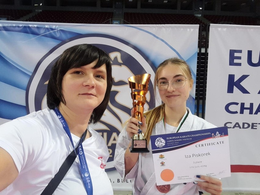 Iza Piskorek medalistką Mistrzostw Europy Karate Shinkyokushinkai w Bułgarii