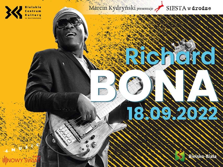 Richard Bona wystąpi w Bielskim Centrum Kultury w niedzielę...