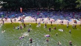 Niedziela na kąpielisku Śmieszek w Żorach - ZDJĘCIA Z DRONA I WIDEO