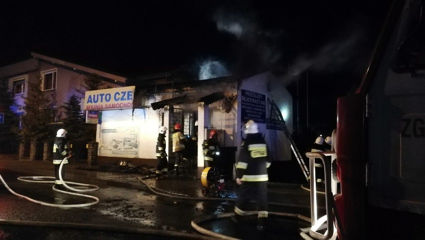 Pożar na ul. Kościuszki w Lubrańcu [zdjęcia]            