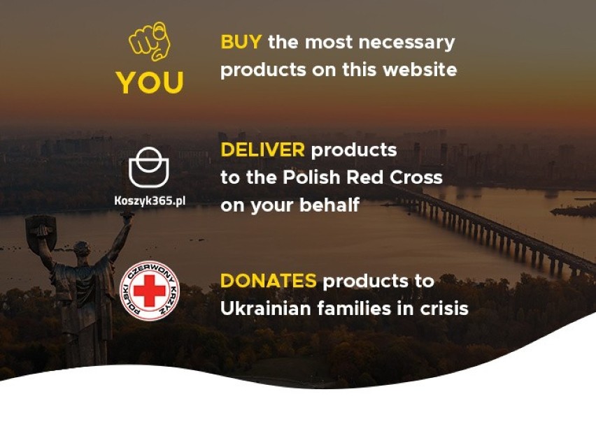 Lubelskie. Razem dla Ukrainy! Teraz zakupy dla uchodźców można zrobić przez internet 