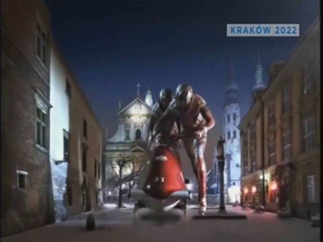 Fragment spotu promującego Kraków jako organizatora olimpiady zimowej 2022