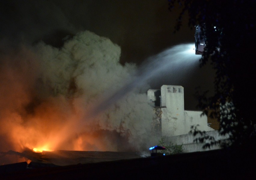 Pożar kamienicy na Lipowej w Łodzi