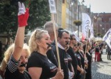 "Czarny protest"  Komitetu Obrony Demokracji w Gdańsku [ZDJĘCIA, WIDEO]