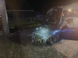 Pożar samochodu osobowego w miejscowości Kuślin