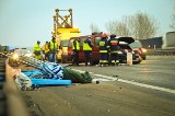 Wypadek na autostradzie A4 koło Chrzanowa: zderzenie 3 samochodów, są ranni [ZDJĘCIA]