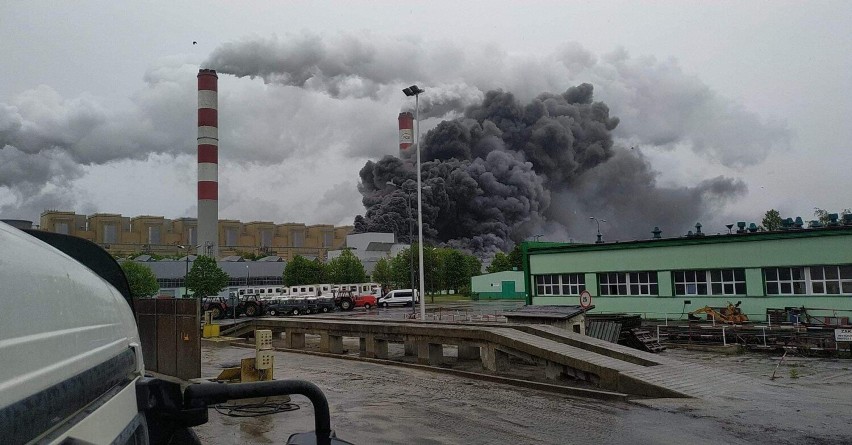 Pożar w Elektrowni Bełchatów wybuchł 22 maja 2021 r.